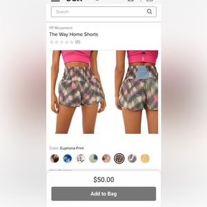 COPY - Free people movement the way home short NEW